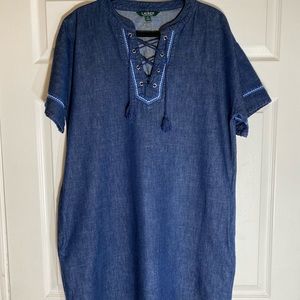 NWOT Ralph Lauren blue Jean dress New
